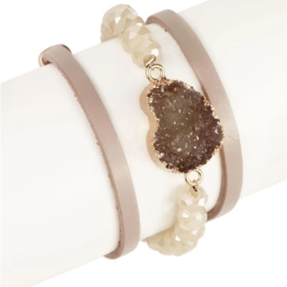 Saachi Wrap Stone Bracelet
